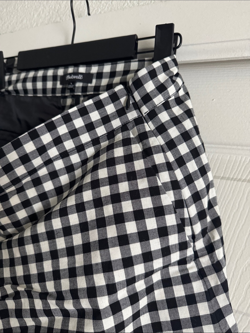 Madewell Gingham Mini Skort - Picture 7 of 9